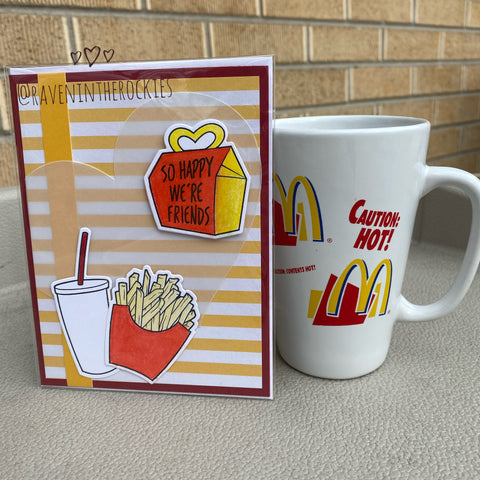 Card & Cup: Vintage French Fries