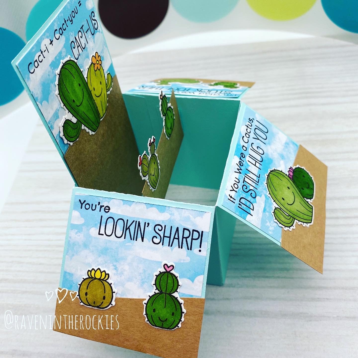 Handmade Card: Cactus box