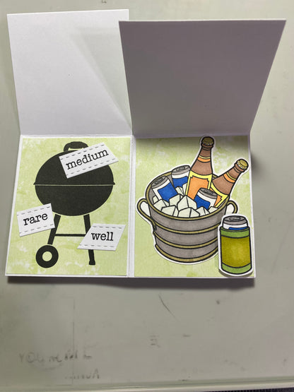 Handmade Card: BBQ Invitation box