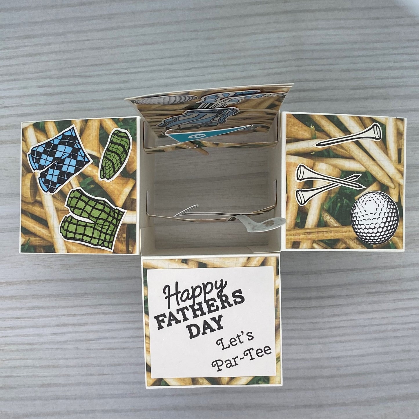 Handmade Card: Golf box