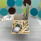 Handmade Card: Golf box