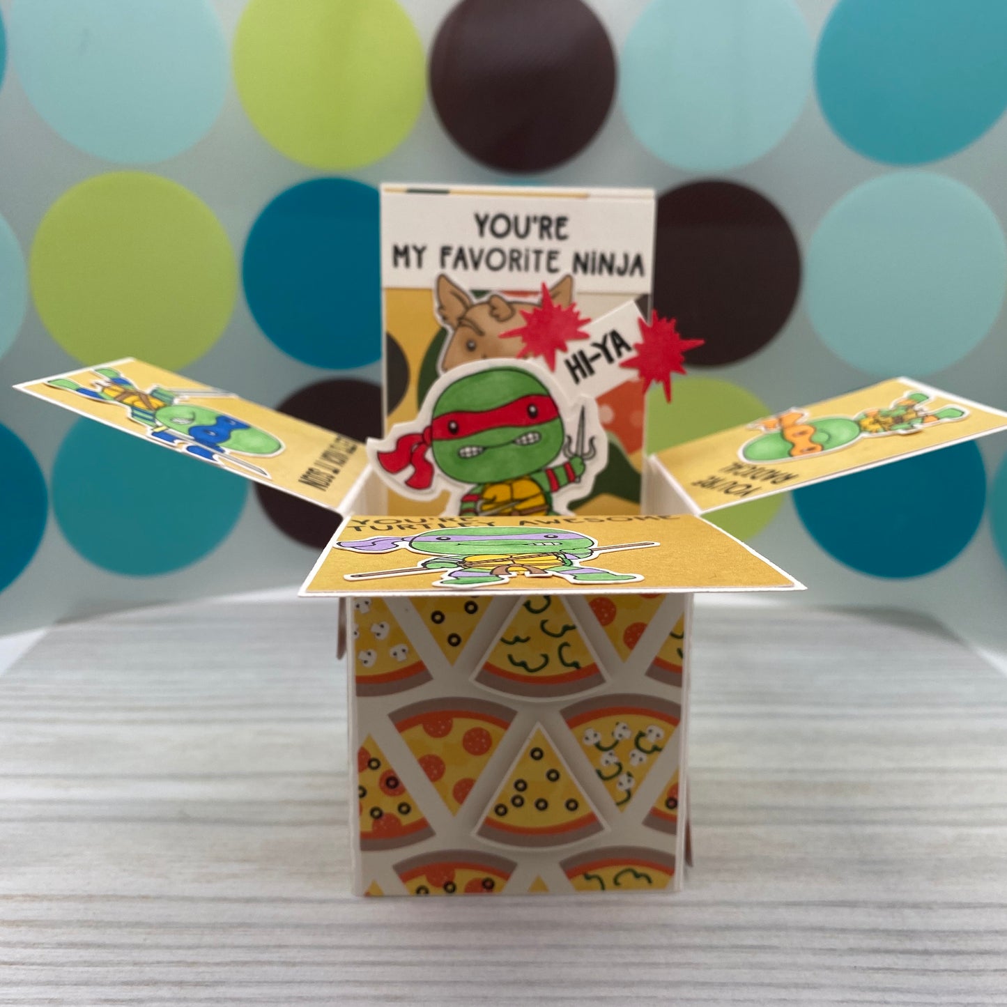 Handmade Card: Turtley Awesome box