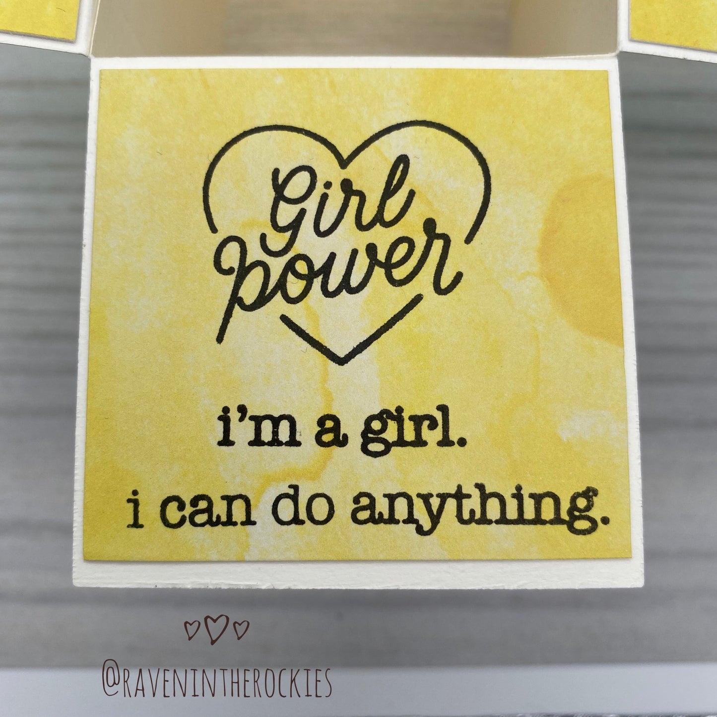 Handmade Card: Girl Power box