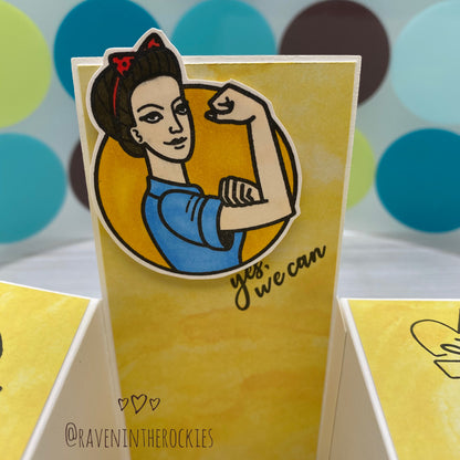 Handmade Card: Girl Power box