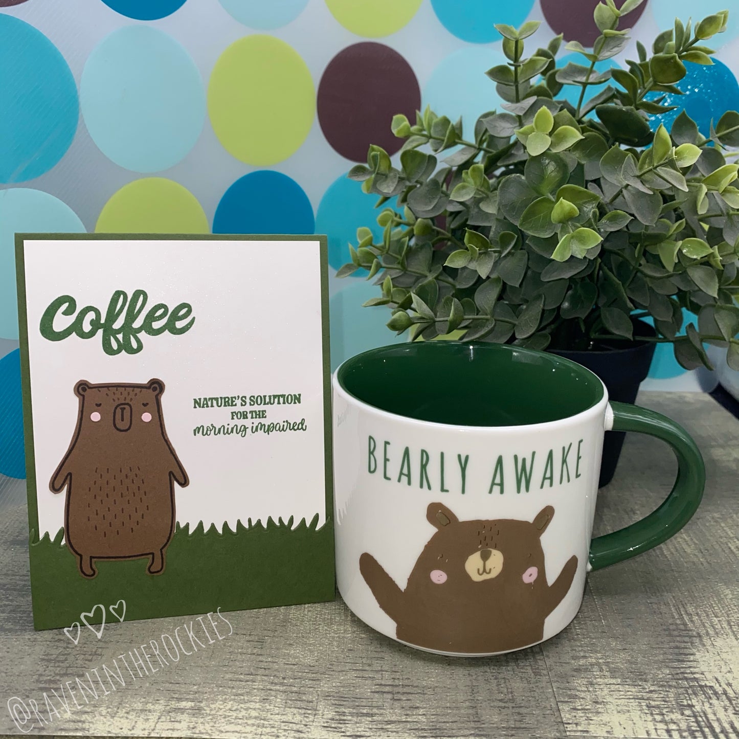 Card & Cup: Bearly Awake